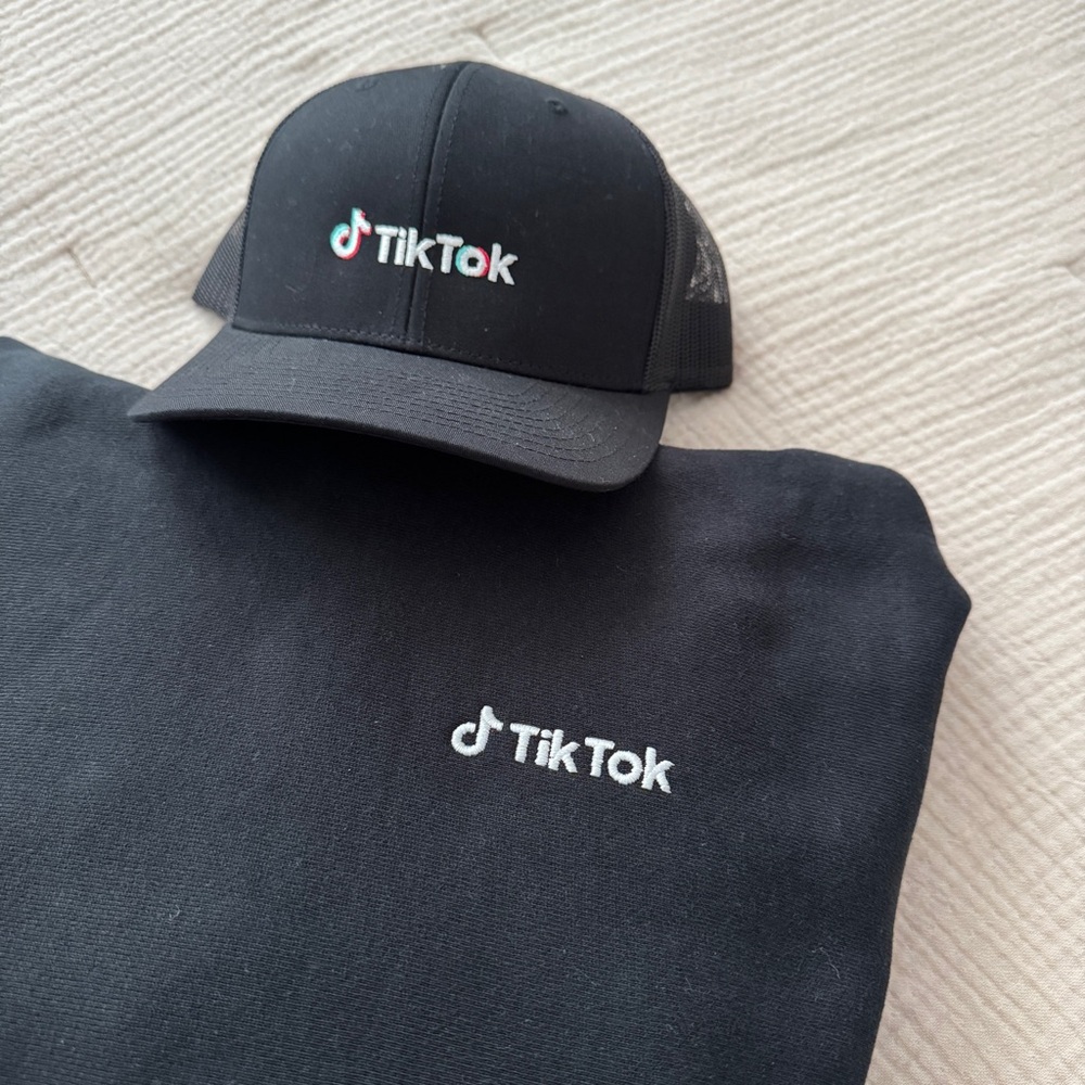 TikTok Hat and Sweatshirt Bundle